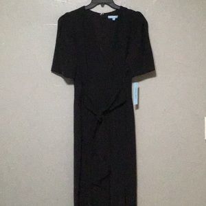 ANTONIO MELANI~ Romper W/Tie Belt~ Black~ Zip Back~Size 8